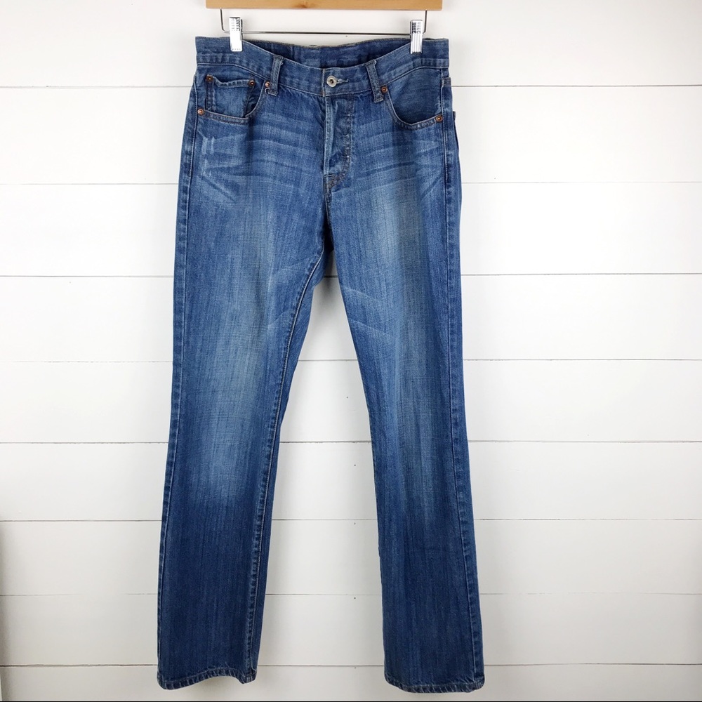 Lucky Brand 32 212 Original Straight Jean Button
